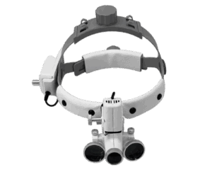Surgical loupes 2.5x to 3.5x.