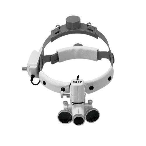 Surgical loupes 2.5x to 3.5x.
