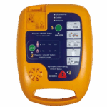 Medical AED defibrillator in Kenya.