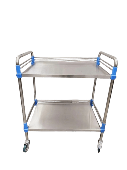 Hospital instruments trolley.