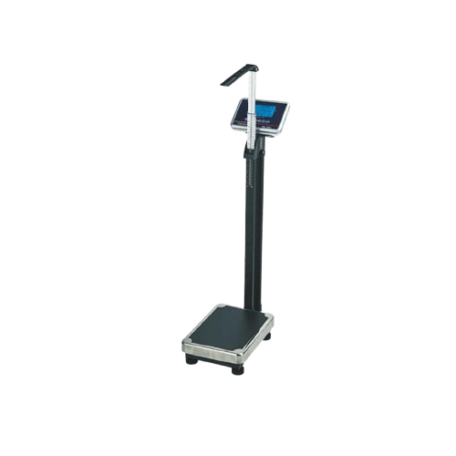 Digital weight and height scale.