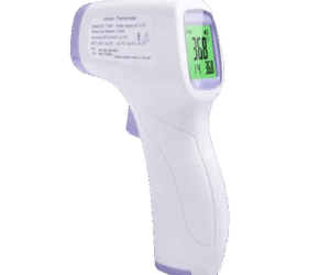 Medical infrared thermogun thermometer in Kenya.