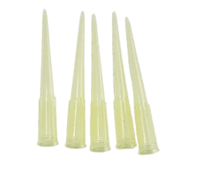 Medical Micropipette yellow tip.